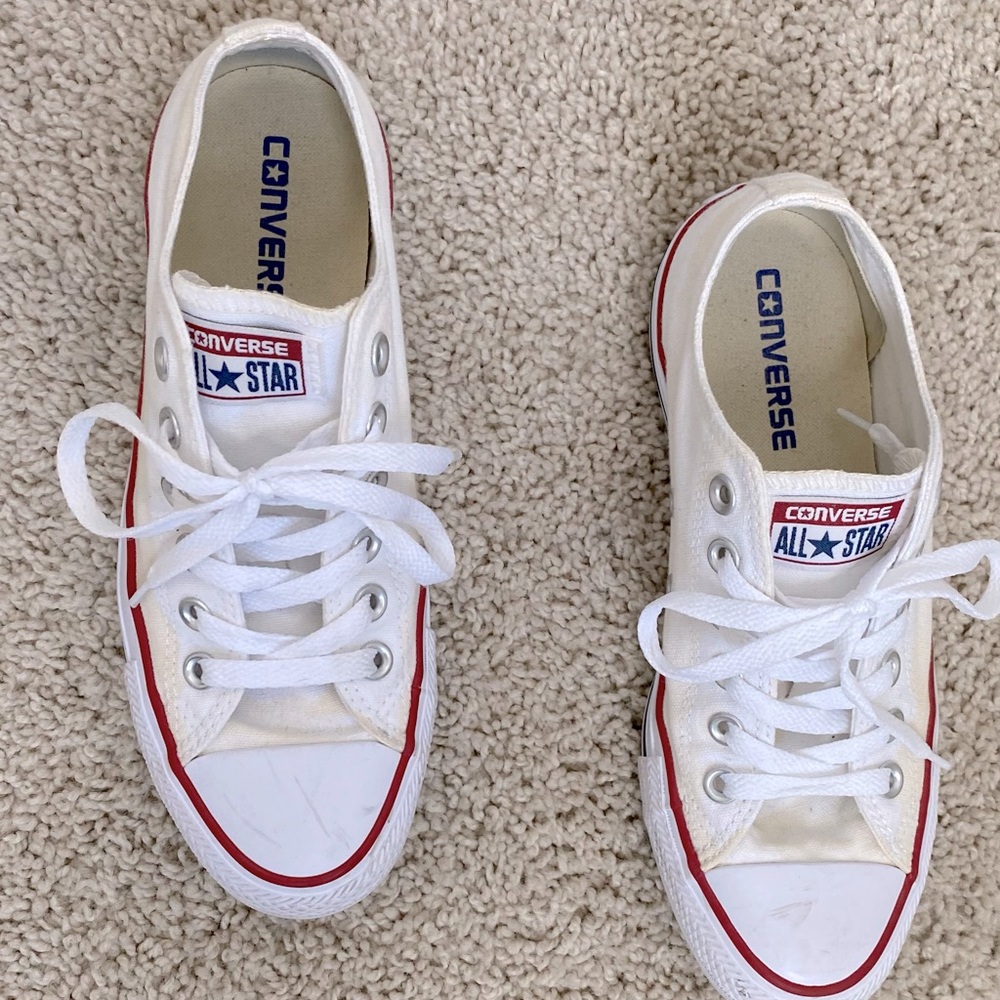 White Converse Allstars - Women 7